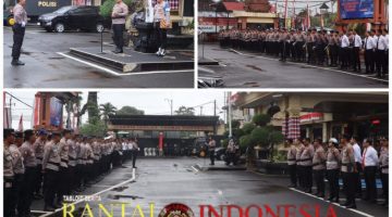 Tak Surutkan Semangat, Polres Badung Gelar Upacara Haornas ke-42 di Tengah Hujan