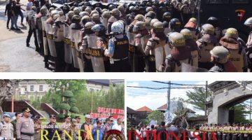 Polres Badung Latih Kesiapan Personel Lewat Simulasi Sispamkota