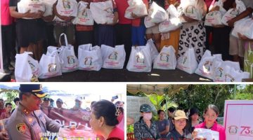 Hadir di Tengah Warga, Polres Badung Salurkan Bantuan untuk Korban Banjir dan Longsor di Tiga Titik