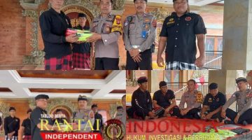 Minggu Kasih Sat Lantas Polres Badung, Gandeng Pecalang untuk Ciptakan Rasa Aman di Desa Adat